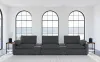 Coaster Fine Furniture 609531PT Collins - 5 Piece Power Reclining Home Theater Seating - Dark Gray