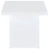 Coaster Fine Furniture 710897 Devar - Square Engineered Wood Side End Table - White High Gloss