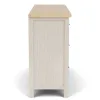 Riverside Furniture 79460 Glenndale - Six Drawer Dresser - Aged White / Wheat