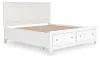 Ashley Furniture B680B22 Ashley Furniture B680B22 Fortman - King Panel Storage Bed - White