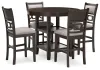 Ashley Furniture D422-223 Langwest - Dining Room Counter Table Set (Set of 5) - Brown