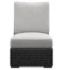 Ashley Furniture P792P6 Ashley Furniture P792P6 Beachcroft - 5-Piece Outdoor Sectional - Black / Light Gray
