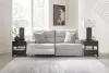Ashley Furniture 93605S16 Ashley Furniture 93605S16 Acklen Place - 2-Piece Power Reclining Sectional Loveseat - Pewter