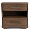 Riverside Furniture 43469 Delia - 2 Drawer Nightstand - Nouveau Walnut