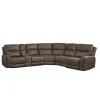 New Classic 28-U5853-6PS Gaia - 6 Piece P2 Power Sectional - Brown