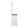 Liberty Furniture 417-BR-DM Allyson Park - Dresser & Mirror (8 Drawer Dresser) - Wirebrushed White / Charcoal