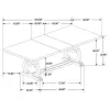 CoasterEssence 110311 Brockway - Extension Leaf Dining Table - Antique Java