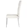 CoasterElevations 111102 Kerwin - Velvet Upholstered Dining Side Chair (Set of 2) - White