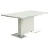 CoasterEssence 102310-S5K Anges - 5 Piece Dining Table Set - White High Gloss And Black