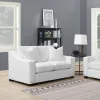 CoasterElevations 509892 Ashlyn - Upholstered Sloped Arm Loveseat - White