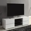 CoasterEssence 700825 Galvin - 4-Drawer Wood TV Stand - White High Gloss