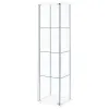 CoasterEveryday 951072 Bellatrix - 4-Shelf Clear Glass Curio Cabinet - White