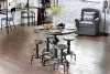 Furniture of America CM3367PC-2PK Foskey - Counter Height Chair (Set of 2) - Antique Black / Natural Tone