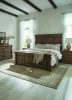 Samuel Lawrence Furniture S958-BR-K3 Lawson's Creek - King Panel Bed - Dark Brown
