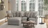 Jackson Furniture Industries 3345/75/42-26 Jackson Furniture Industries 3345/75/42-26 Livingston - 2 Piece Sofa Chaise With Comfort Coil Seating And 6 Accent Pillows Included (LSF Chaise) - Linen