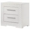 Coaster Fine Furniture 224942 Ives - 2-Drawer Nightstand Bedside Table - White High Gloss