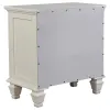 CoasterEssence 201301KEN-S4 Sandy Beach - 4 Piece Eastern King Bedroom Set - White