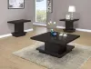 Coaster Fine Furniture 705168-S3 Reston - 3 Piece Square Coffee And End Table Set - Cappuccino