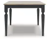 Ashley Furniture PCD591-25 Brenkerton - Rectangular Dining Room Table - Grayish Brown / Black