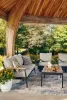 Ashley Furniture PCP513-081 Carmel Highlands - Sofa, Chairs, Table Set (Set of 4) - Dark Brown
