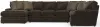 Jackson Furniture Industries 4376/72/75/30-49 Jackson Furniture Industries 4376/72/75/30-49 Mammoth - 3 Piece Sectional With LSF Chaise - Chocolate