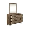 Liberty Furniture 384-BR-DM Ridgecrest - Dresser & Mirror - Light Brown
