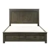 Liberty Furniture 759-BR-KSBDMC Liberty Furniture 759-BR-KSBDMC Thornwood Hills - 4 Piece Bedroom Set (King Storage Bed, Dresser & Mirror, Chest) - Rock Beaten Brown