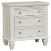 CoasterEssence 201309KE-S4 Sandy Beach - 4 Piece Eastern King Bedroom Set - Cream White