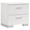 CoasterEssence 203500KW-S6 Felicity - California King 6 Piece Bedroom Set - White Gloss