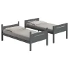 CoasterEveryday 405051GRY Littleton - Wood Twin Over Twin Bunk Bed - Gray
