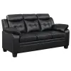 CoasterEveryday 506551-S2 Finley - 2 Piece Upholstered Padded Arm Tufted Sofa Set - Black