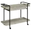 Coaster Fine Furniture 181005 Ventura - 1-Drawer Engineered Wood Bar Cart - Gray Driftwood