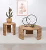 Coaster Fine Furniture 708507 Artina - Woven Rattan Round Side End Table - Natural