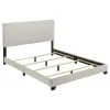 Coaster Fine Furniture 300852Q Dorian - Fabric Upholstered Queen Panel Bed - Cream