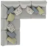 Jackson Furniture Industries 2340/62/42-28 Jackson Furniture Industries 2340/62/42-28 Stockbridge - 2 Piece Sectional With Comfort Coil Seating And 9 Accent Pillows Included - Slate