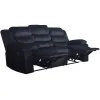 New Classic U1816-30-BLK Willow - Sofa With Dual Recliner - Black