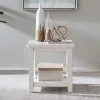 Liberty Furniture 142-OT1020 Backroads - End Table - Weathered White & Parchment Brown