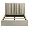 Coaster Fine Furniture 223111Q Arielle - Queen Bookcase Panel Storage Bed - Light Oak