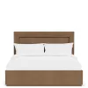Riverside Furniture 73976-73971-73972 Riverside Furniture 73976-73971-73972 Cascade - Queen Panel Bed With Light - Casual Mink