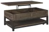 Ashley Furniture T444-9 Johurst - LIFT TOP COCKTAIL TABLE - Grayish Brown