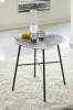 Ashley Furniture T836-6 Laverford - Round End Table - Chrome / Black
