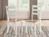 Ashley Furniture D398-01 Ashley Furniture D398-01 Gesthaven - Dining Room Side Chair (Set of 2) - Natural / White