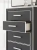 Ashley Furniture PCB3380-46 Ashley Furniture PCB3380-46 Zuraleus - Five Drawer Chest - Black