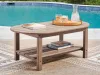 Ashley Furniture PCP422-700 Ashley Furniture PCP422-700 Grover Beach - Oval Cocktail Table - Driftwood