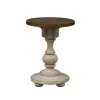 Liberty Furniture 498-OT1021 Morgan Creek - Chair Side Table - Antique White / Wirebrushed Tobacco Accents