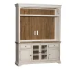 Liberty Furniture 498-ENTW-ENC Liberty Furniture 498-ENTW-ENC Morgan Creek - Entertainment Center - Antique White / Wirebrushed Tobacco Accents