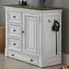 Liberty Furniture 244-PF1000 Magnolia Manor - Pet Feeder Cabinet - Antique White