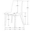 CoasterEveryday 106591-S5 Redbridge - 5 Piece Rectangular Dining Set - Natural Walnut