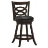 CoasterEssence 101929 Calecita - Wood Swivel Counter Stool (Set of 2) - Cappuccino