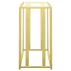CoasterEssence 723609 Adri - Glass Top Entryway Sofa Console Table - Matte Brass